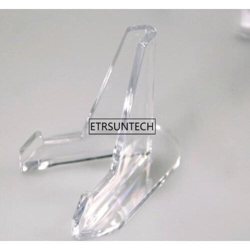 100pcs Collectibles Coins Medals Badge Golf Post Card Easels Clear Acrylic Mini Display Holder Show Stand Exhibit Mount
