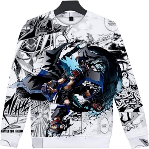 2020 Japanese Anime SHAMAN KING Sweatshirt 3D Print O-Neck Men/Women Long Sleeve Sweatshirts Streetwear Harajuku Clothes
