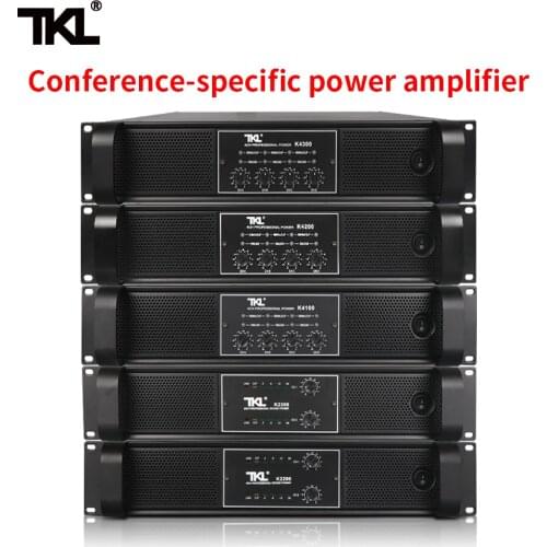 TKL 4 Channel Amplifier 300W X4 Conference Amplifier Audio Professional Power Amplifier Switching Power Supply HIFI