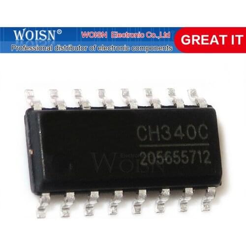 5pcs/lot CH340C CH340 SOP-16 IC best quality In Stock
