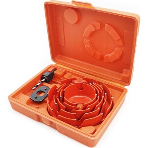 5pcs Hole Saw Drill Bit Woodworking Cutter 64-127mm Hole Saw Cutting Set Core Drill Bit Wood Metal Drilling