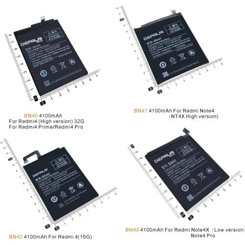 4100mAh BN43 Battery For Xiaomi Redmi Note 4X Snapdragon 625 / Note 4 global Snapdragon 625