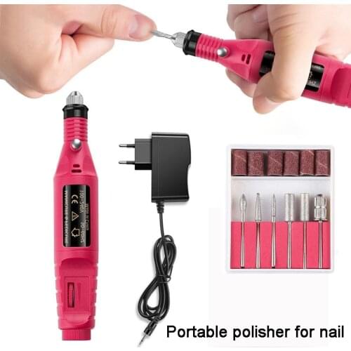 1 Set Professional Electric Nail Drill Machine Manicure Machine Pedicure Drill Set Ceramic Nail File Nail Drill Equipment Tool