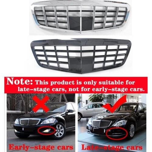 Car styling Middle grille for Mercedes-Benz S300 S350 S400 S500 W221 2009-2013 Maybach style front GT grill refit