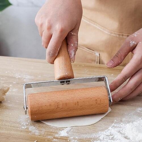 Wooden Rolling Pin Pastry Cookie Dough Pizza Baker Roller Kitchen Tool Utensils Pastry Pizza Fondant Bakers Roller Baking Tools
