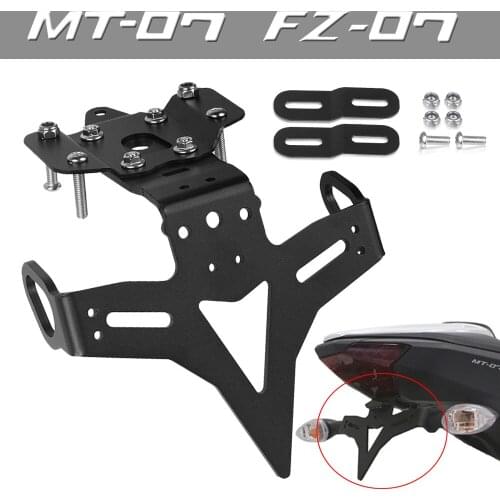 For Yamaha Motorcycle Rear License Plate Frame Holder Tail Tidy Bracket MT-07 FZ-07 MT07 FZ07 2013-2020 MT07 Moto Cage 2015-2017