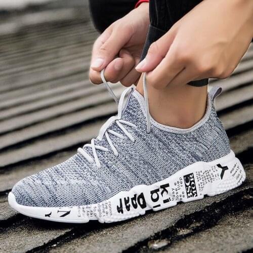 Breathable Ultra Light Men Shoes Fitness Breathable Slippery Running Shoes Sneaker Mesh Flat Net Sports Shoes Man Tidal Current