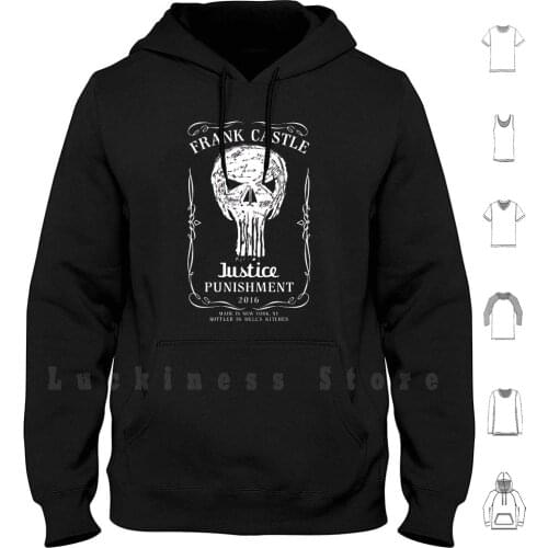 A Shot Of Castle. Hoodie Long Sleeve Punishment Punish Punisher Case Phone Galaxy Graphic Chiffon Women Laptop Skins