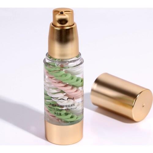 China professional make up brand 3in 1 makeup base brightening face primer cream concealer moisturizer pore invisible oil contrl