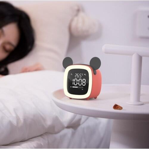 Creative LED Light USB Charging Display Temperature Calendar Time Lighting Multifunctional Student Bedside Digital Alarm Clock