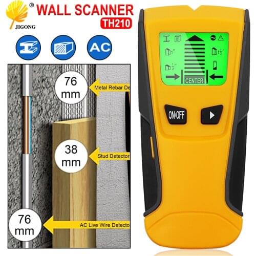 3 In 1 Metal Detector Accessories Find Metal Wood Studs AC Voltage Live Wire Wall Scanner Electric Box Finder Wall Detector