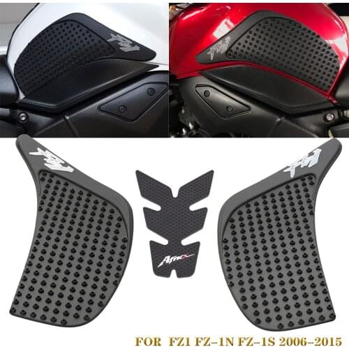 Motorcycle Traction Pads Protector Stickers Anti slip Tank Pad Side Gas Knee Grip For Yamaha FZ1 FZ-1N FZ1N FZ1S FZ 1S 2006-2015