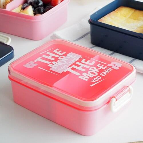 Single Layer Microwave Oven Lunch Box Sealed Separated Lunch Box Student Lunch Box Office Worker Fruit Box Fitness Food Box