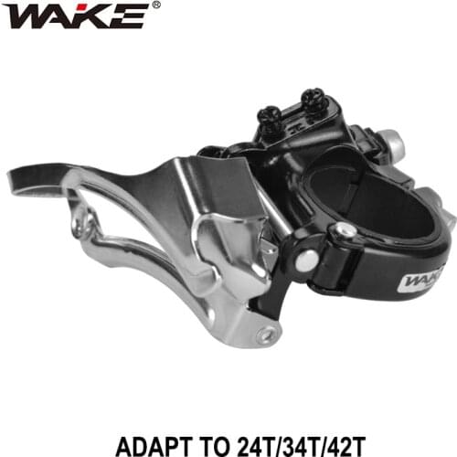 WAKE Bicycle Front Derailleur Shift Lever MTB Bike Front Derailleur Brazed-On / Clamp 31.8mm 34.9mm Accessoies Bicycle Parts