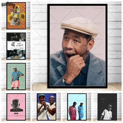 Tyler the Creator Poster Hot Music Star Wall Art Prints Canvas Painting Posters Picture for Living Room Home Decoration
