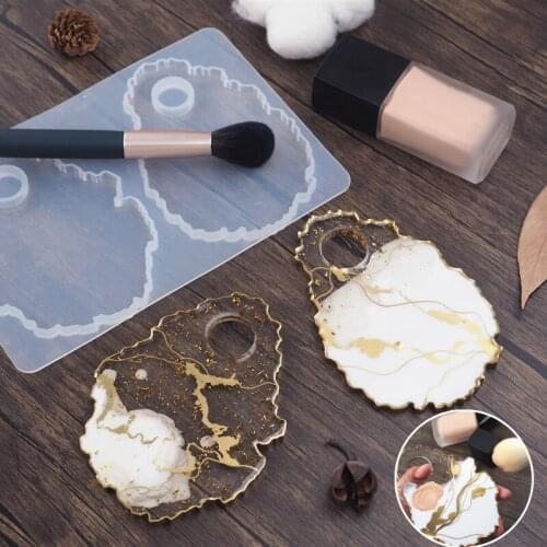 DIY Resin Dish Mold Oval Round Silicone Mold Plate Mould Cosmetics Tray Mould Resin Crafts