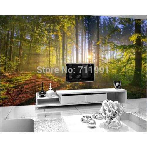 Custom photo wallpaper, forest landscape wallpaper for the living room bedroom TV setting wall vinyl wallpaper Papel de parede