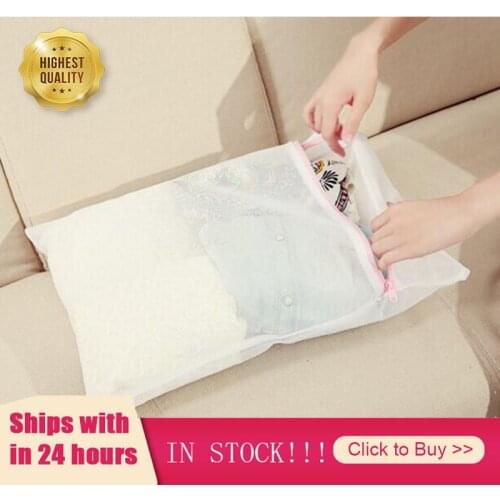 Home Use Lingerie Washing Mesh Clothing Underwear Organizer Washing Bag Useful Mesh Net Bra Wash Bag Zipper Laundry Bag Home