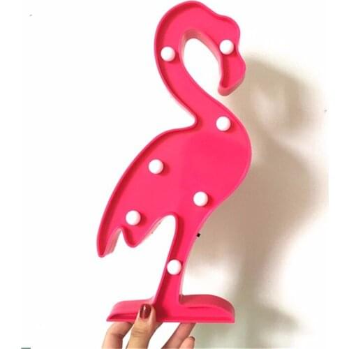 3D Flamingo Pineapple Cactus Coconut Tree Party Props LED Lamp Lights Desk Wedding Decoration Gift Kids Room Bedroom Home Decor