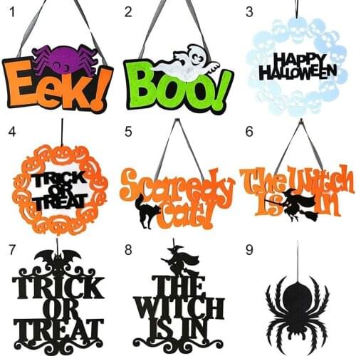 Halloween Decoration Happy Halloween Pumpkin Hanging Ornaments Hangtag for Home Halloween Party DIY Decoration Horror House