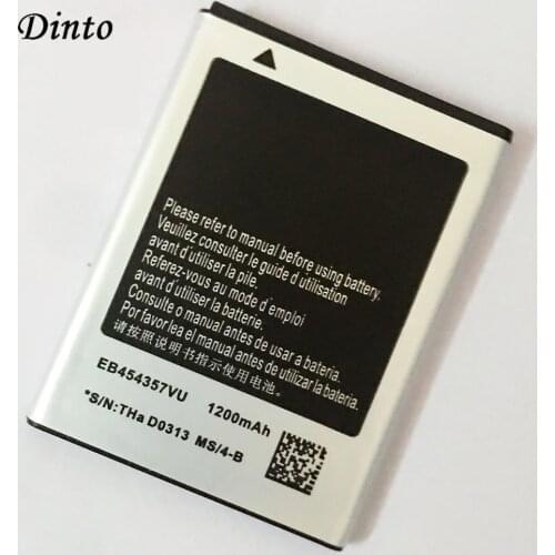 Dinto 1200mAh EB454357VU Replacement Mobile Phone Battery for Samsung SCHI509 GT-S5368 S5300 S5380 GTS5360 i509 B5510 Wave Y