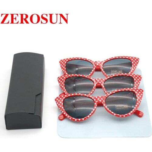 Zerosun Womens Cat Eye Sunglasses