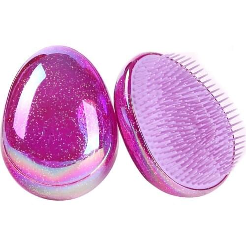 1PC Hair Brush Comb Egg Round Shape Soft Styling Tools Hair Brushes Detangling Comb Salon Hair Care comb For Travel