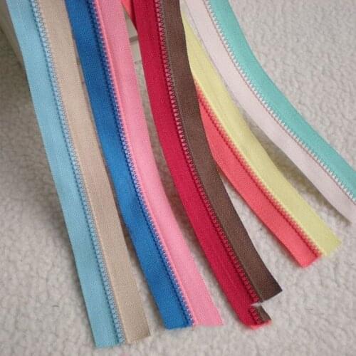 10PCS 3# Open-End Resin Zipper Unilateral Zipper Slider Pull DIY Tailor Garment Bags Hand Sewing Crafts Tools Accessory