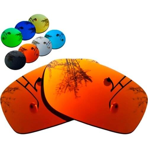 100% Precisely Cut Polarized Replacement Lenses for Fives Squared Sunglasses Red Mirrored Coating Color- Choices