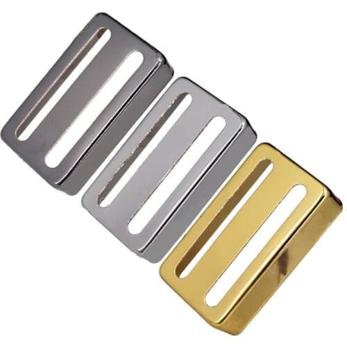 2Pcs Brass Humbucker Pickup Cover Two-line For Electric Guitar Chrome Black Gold guitar accessories parts