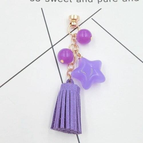 5 pcs/lot 3D Alloy Sticker for Phone Suede Tassels DIY Jewelry Making Bag/Handbag/Purse Hanging Ornament/Charms/Adornment/Trim