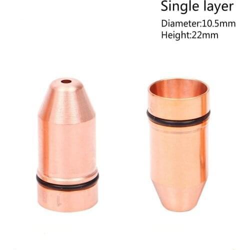 50PCS Bullet Laser Nozzle Single/Double Layer Caliber 0.8 - 4.0 For Fiber Laser Cutting Head Welding Machine 1064nm