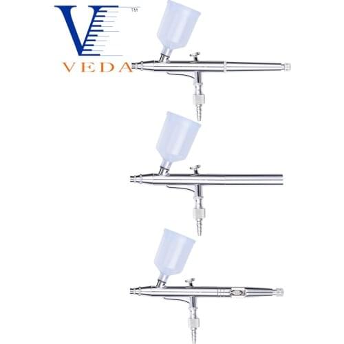 Dual-Action Trigger Gravity Feed Airbrush Kits 0.3MM Nozzle 20CC&40CC Air-paint control Spray Guns for Cake Model Painting