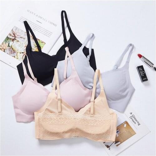 Seamless Bra Woman Bustier Sports Vest Underwear Soft Lingerie Full Coverage Padded Underwear Women Thin Cup Push Up Camisole