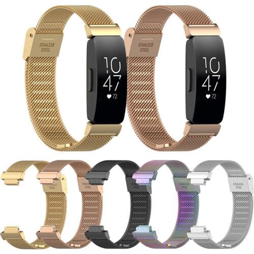 Stainless Steel Wristband For Fitbit Inspire 2 inspire HR Wrist Strap Smart Watch Band Accessories Bracelet