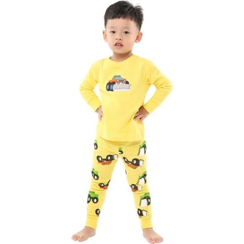 Children Pajamas For Boys Autumn Cotton Pyjamas Set Kids Pijama Long Sleeve Home Wear Sleepwear Suits Baby Boys Clothes Suits