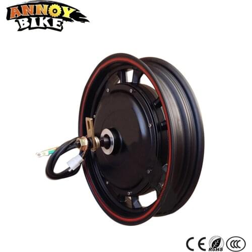 16 inch Brushless DC Motor Electric Bicycle 36-96V1500W Ebike Hob Motor Modified Overpressure Motor Scooter Bicicleta Electrica