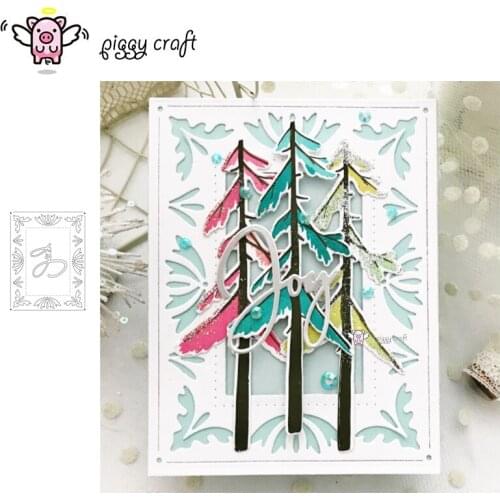 Piggy Craft metal cutting dies cut die mold Christmas frame Scrapbook paper craft knife mould blade punch stencils dies