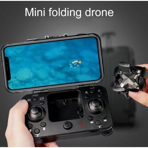 RC MINI Drone suitcase Collapsible Aerial photography 720P HD camera remote control Helicopter Aircraft gift for boys children
