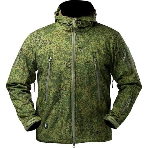 Mens Tactical Military Jacket Camouflage Army Combat Hoodie windbreaker Multi Pockets Sharkskin Waterproof Softshell 4XL