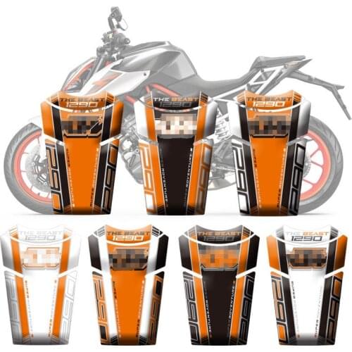 Motorcycle Tank Pad Protector Sticker Fish Bone Sticker 3D Tank Pad For KTM 1290 Super Adventure S 2017 2018