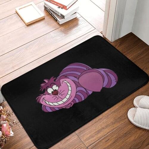 Cheshire Cat Doormat Carpet Mat Rug Polyester Anti-slip Floor Decor Bath Bathroom Kitchen Living Room 40x60