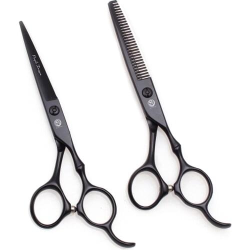 Hair Scissors 5.5" 6" Purple Dragon Japan 440C Barber Hair Cutting Scissors Professional Styling Tool Thinning Shears Set 9030