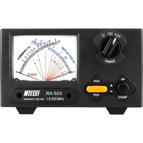 Original TAIWAN NISSEI RX-503 SWR/Watt Meter 1.8-525MHz 2/20/200W for Two-way Radio Watt meter for walkie talkie