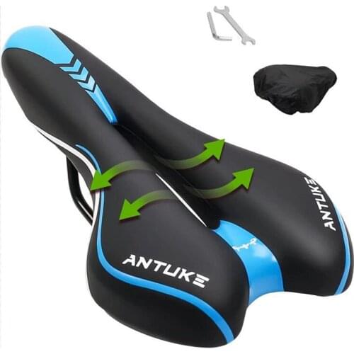 Bike Seat Cushion,Waterproof Bicycle Saddle for Men Women, Comfort Replacement Soft Padded Shock Absorbing for MTB Bike