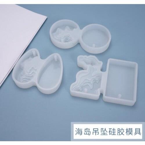 Transparent silicone ladder Tian round silicone mold DIY ornaments silicone mold
