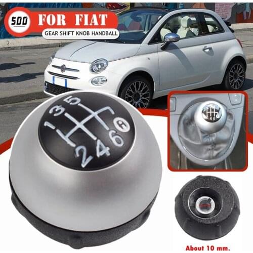 6 Speed Gear Stick Shift Lever Knob Manual Transmission 55344048 for Fiat 500 2012-2018