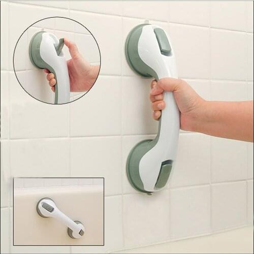 Removable Safety Helping Shower Handle with Strong Sucker for Elderly Bathtub Bathroom Grab Bar Handle Suction Cup Handrail