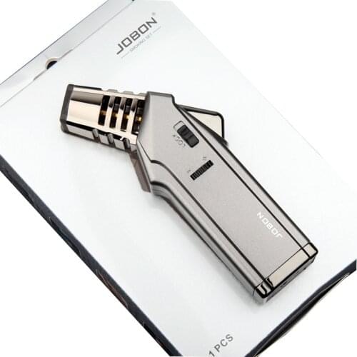 Super Straight Cigar Welding Torch Lighter Windproof Spray Gun Metal Lighter Inflatable Lighter Kitchen Baking Tools