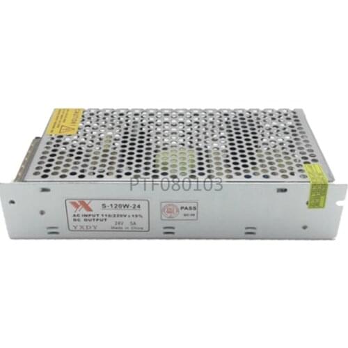 Universal Regulated Switching Power Supply electronic transformer,output DC24V 5A 120w,input 110v-220v Driver,CCTV PSU LED strip